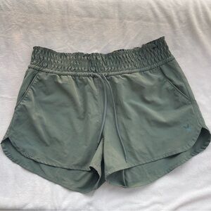 Carve Designs Olive Athletic Smocked Waist Shorts